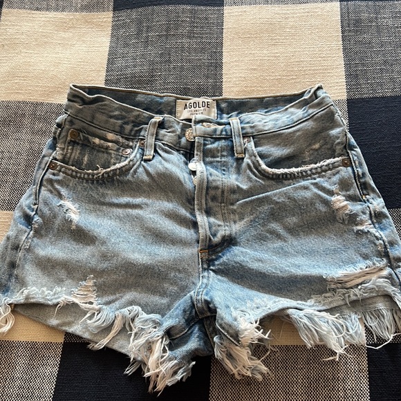 Agolde Parker Denim Short- Size 23 - Picture 2 of 3